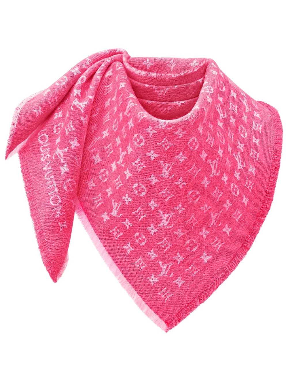 NEW Louis Vuitton Hot Pink The Favorite Triangle Shawl